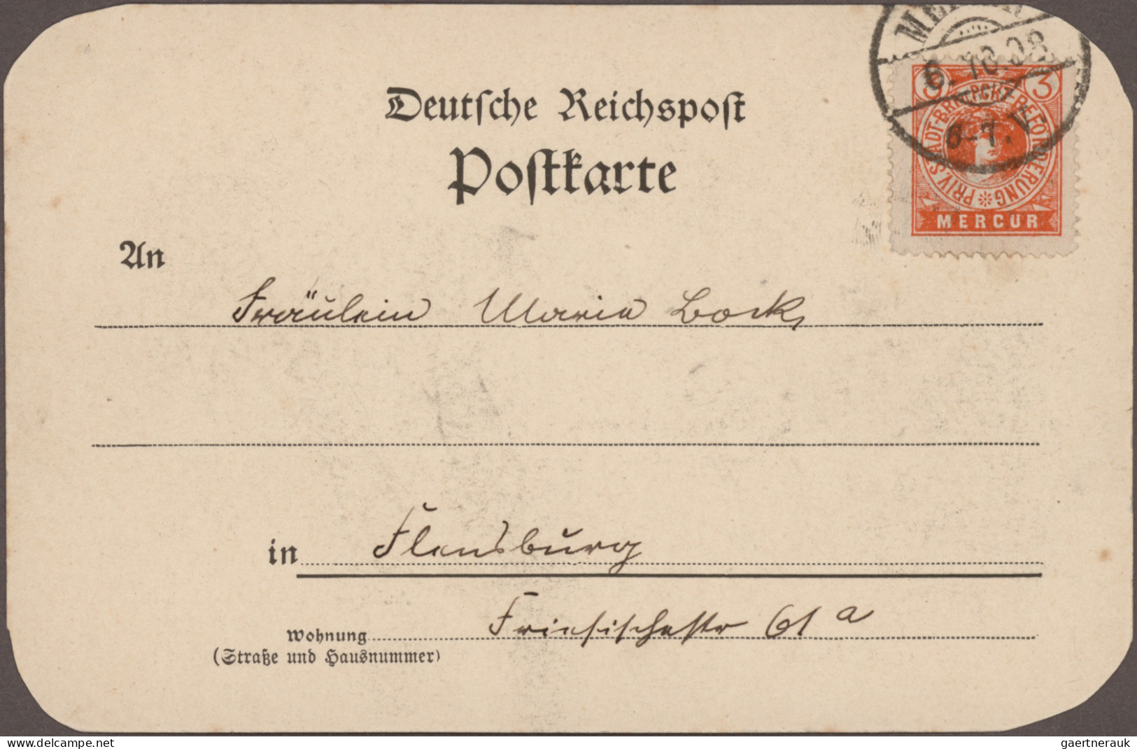 Deutsches Reich - Privatpost (Stadtpost): 1886/1900, Posten mit ca. 140 Briefen