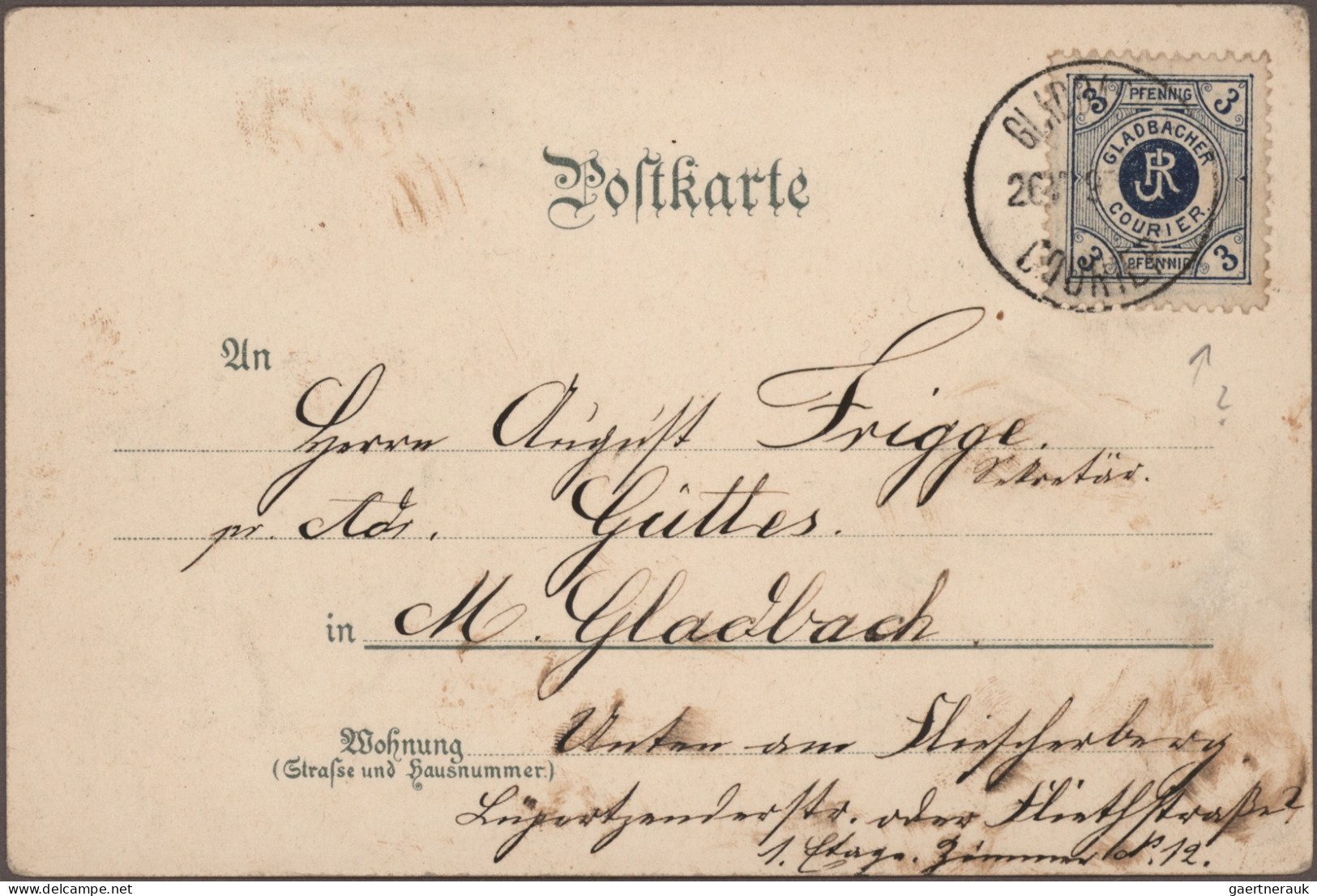 Deutsches Reich - Privatpost (Stadtpost): 1886/1900, Posten mit ca. 140 Briefen