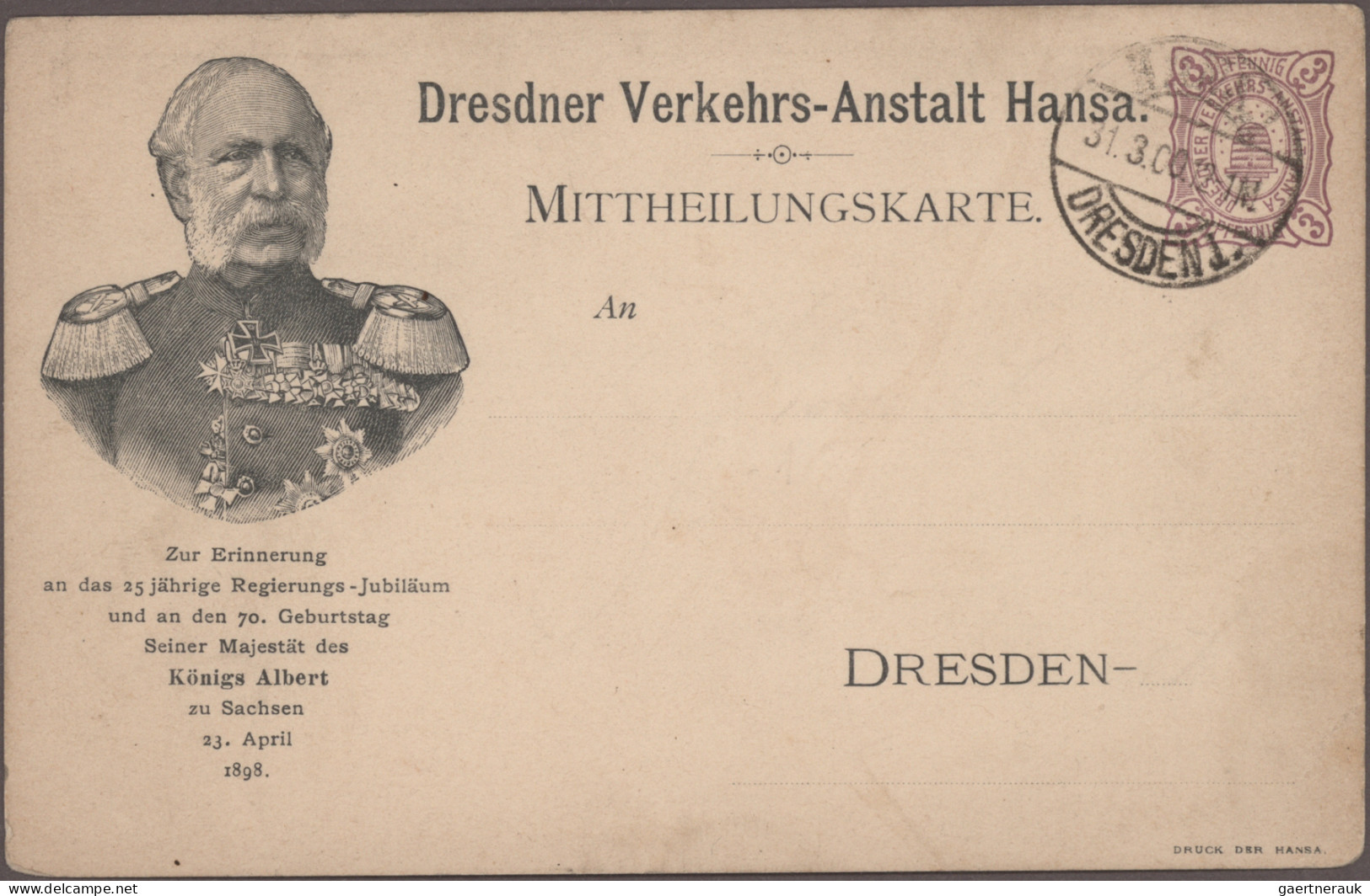 Deutsches Reich - Privatpost (Stadtpost): 1886/1900, umfangreicher Dublettenpost