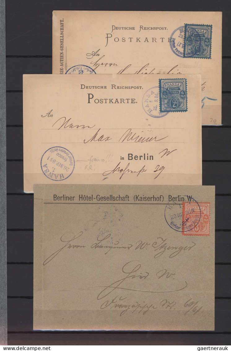 Deutsches Reich - Privatpost (Stadtpost): 1888/1900, Saubere Sammlung Von Aachen - Postes Privées & Locales