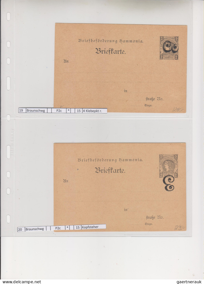 Deutsches Reich - Privatpost (Stadtpost): 1889/1900 (ca.), Sammlung Von 119 Unge - Correos Privados & Locales