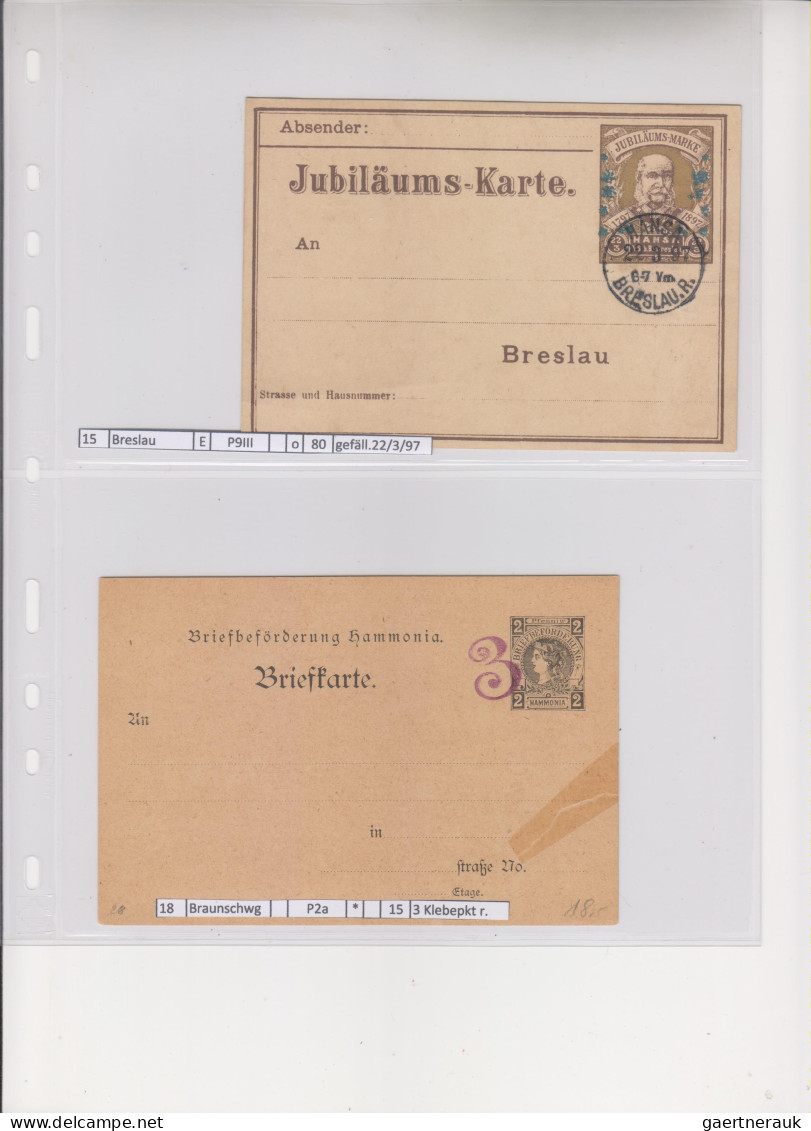 Deutsches Reich - Privatpost (Stadtpost): 1889/1900 (ca.), Sammlung Von 119 Unge - Correos Privados & Locales