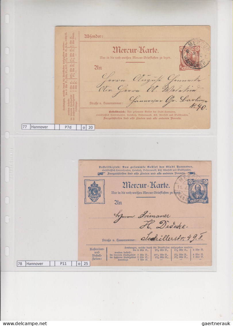 Deutsches Reich - Privatpost (Stadtpost): 1889/1900 (ca.), Sammlung von 119 unge