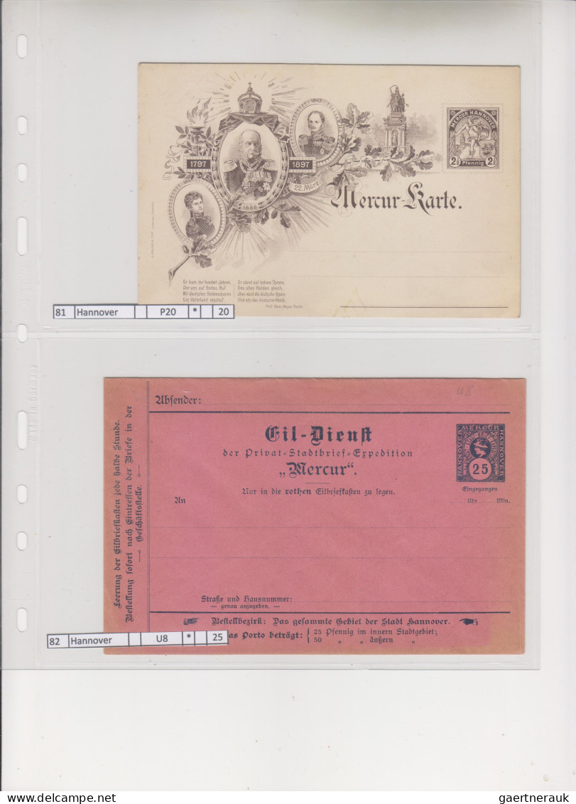 Deutsches Reich - Privatpost (Stadtpost): 1889/1900 (ca.), Sammlung von 119 unge