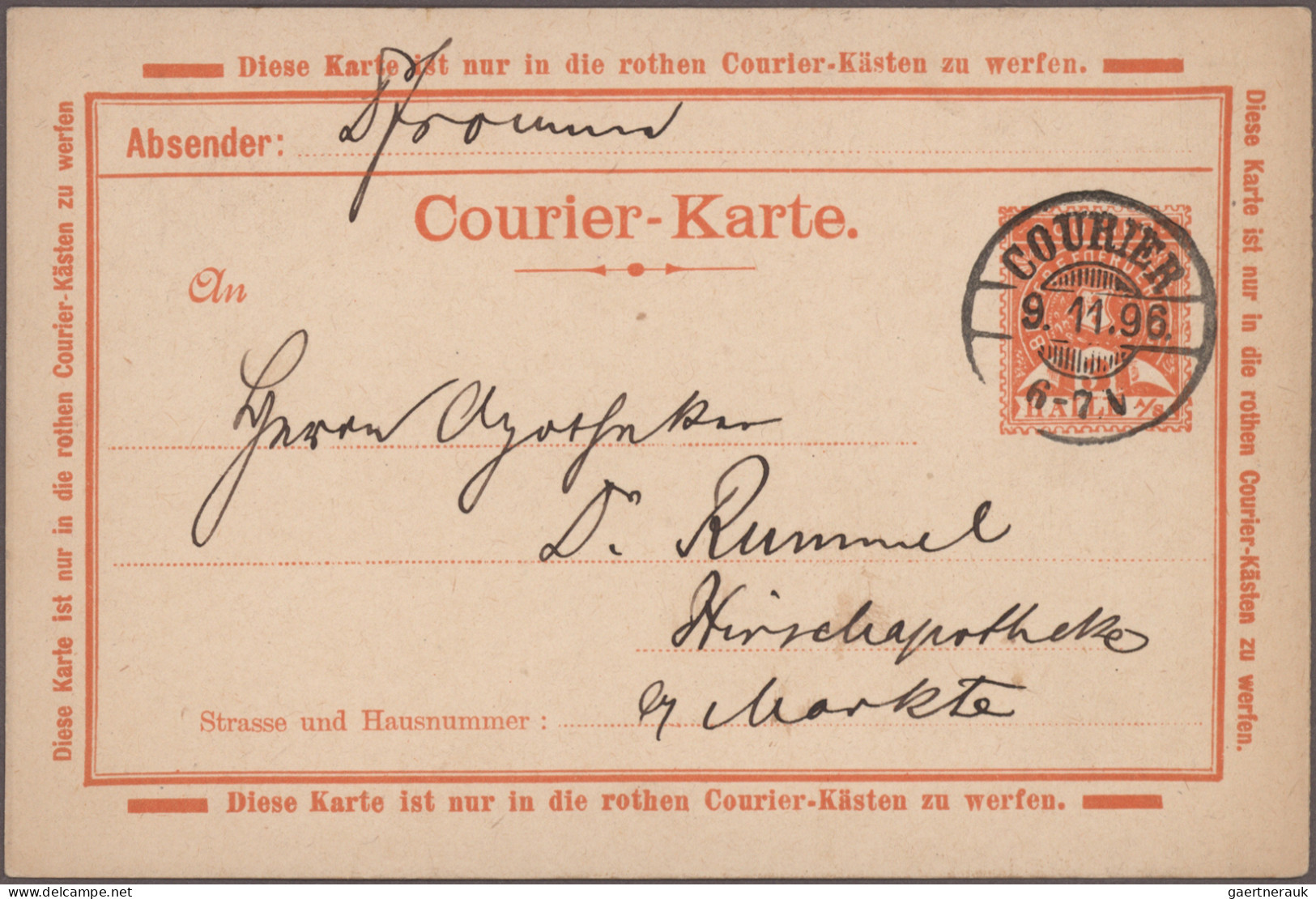 Deutsches Reich - Privatpost (Stadtpost): 1891/1900, HALLE, Lot Mit 28 Privatpos - Private & Local Mails