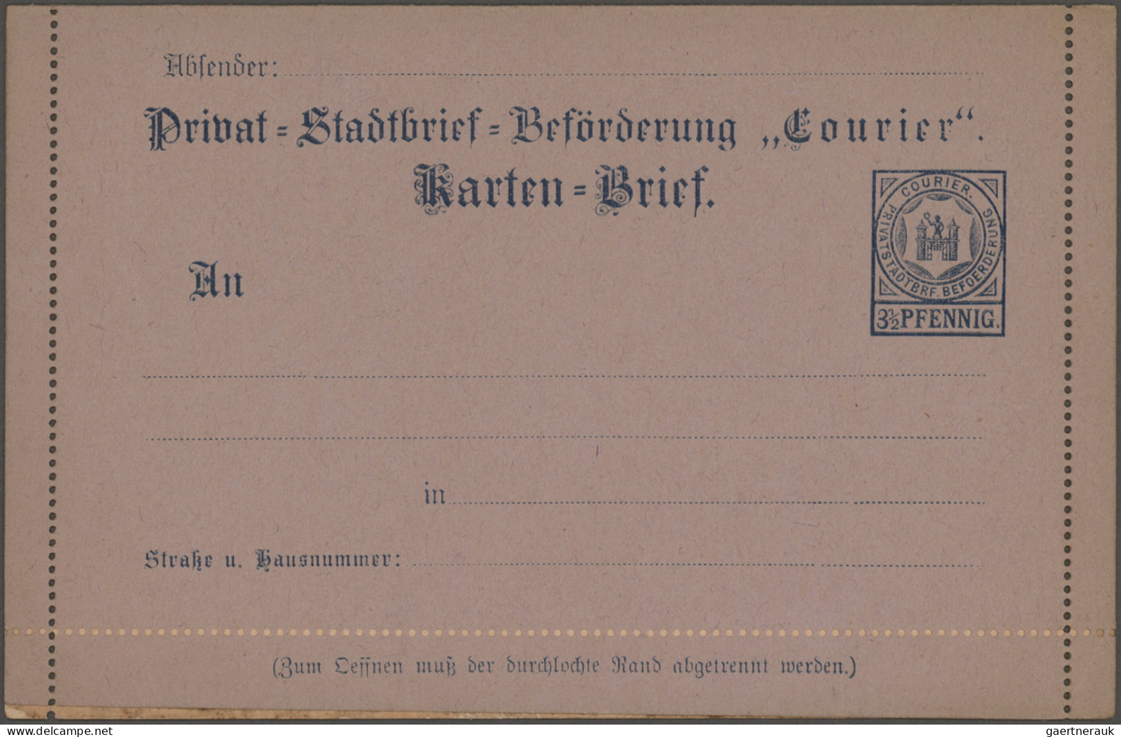 Deutsches Reich - Privatpost (Stadtpost): 1891/1900, HALLE, Lot mit 28 Privatpos