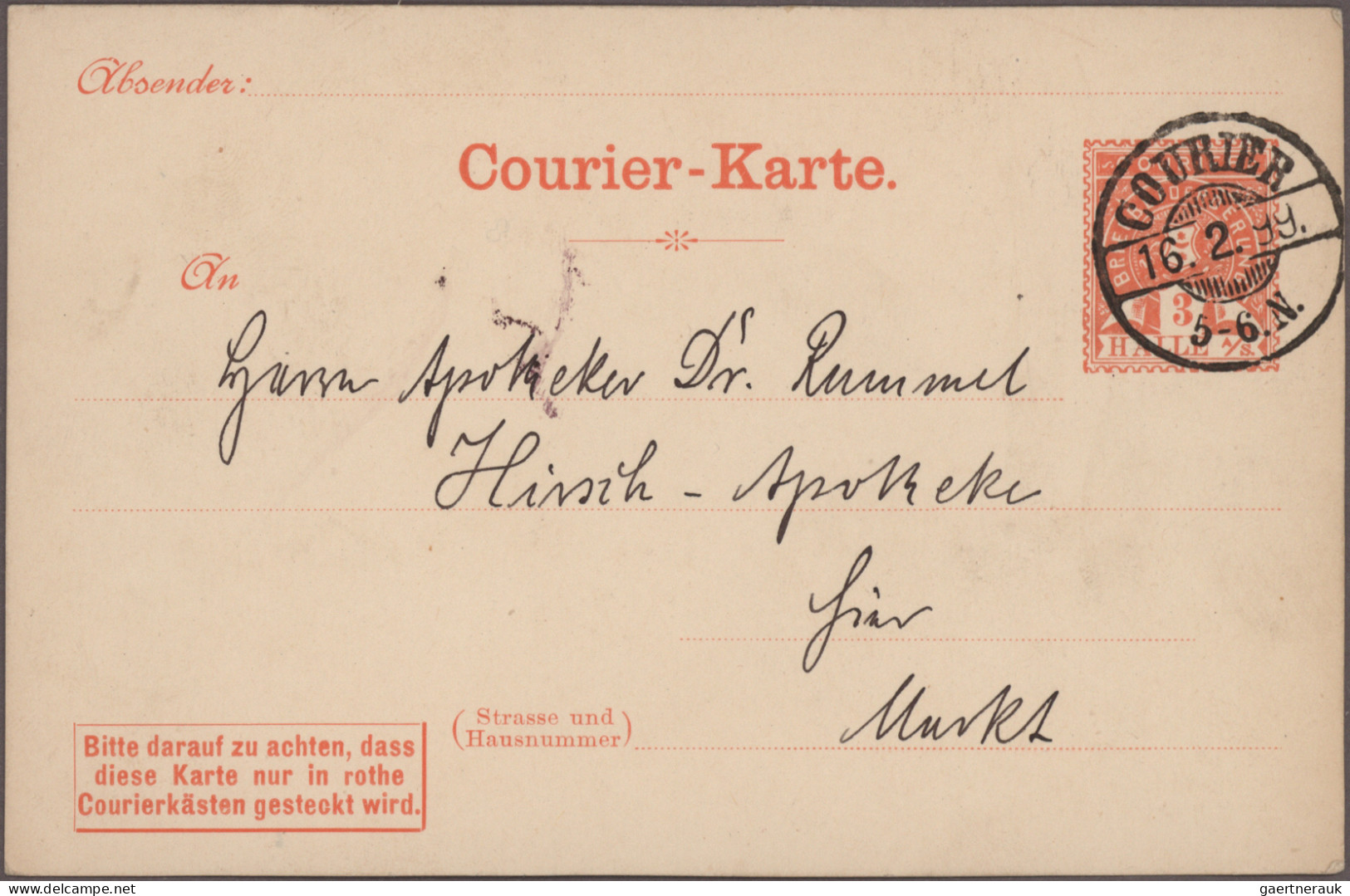 Deutsches Reich - Privatpost (Stadtpost): 1891/1900, HALLE, Lot mit 28 Privatpos