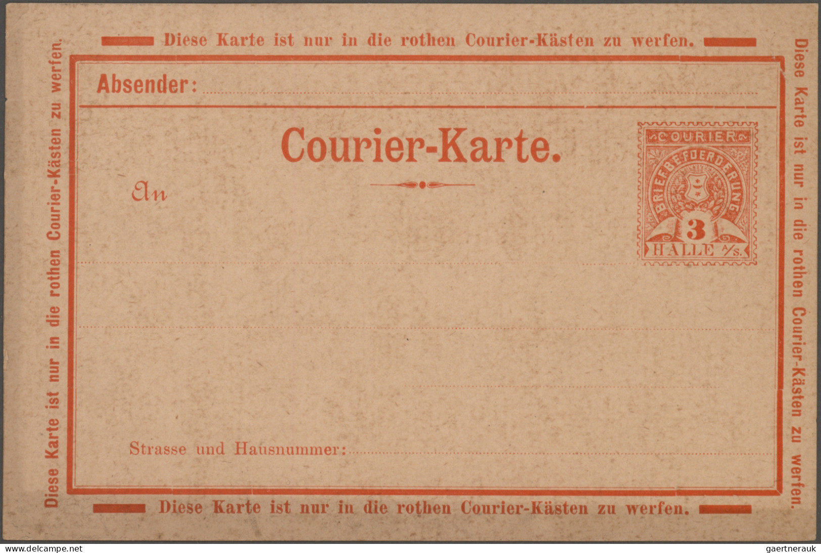 Deutsches Reich - Privatpost (Stadtpost): 1891/1900, HALLE, Lot mit 28 Privatpos