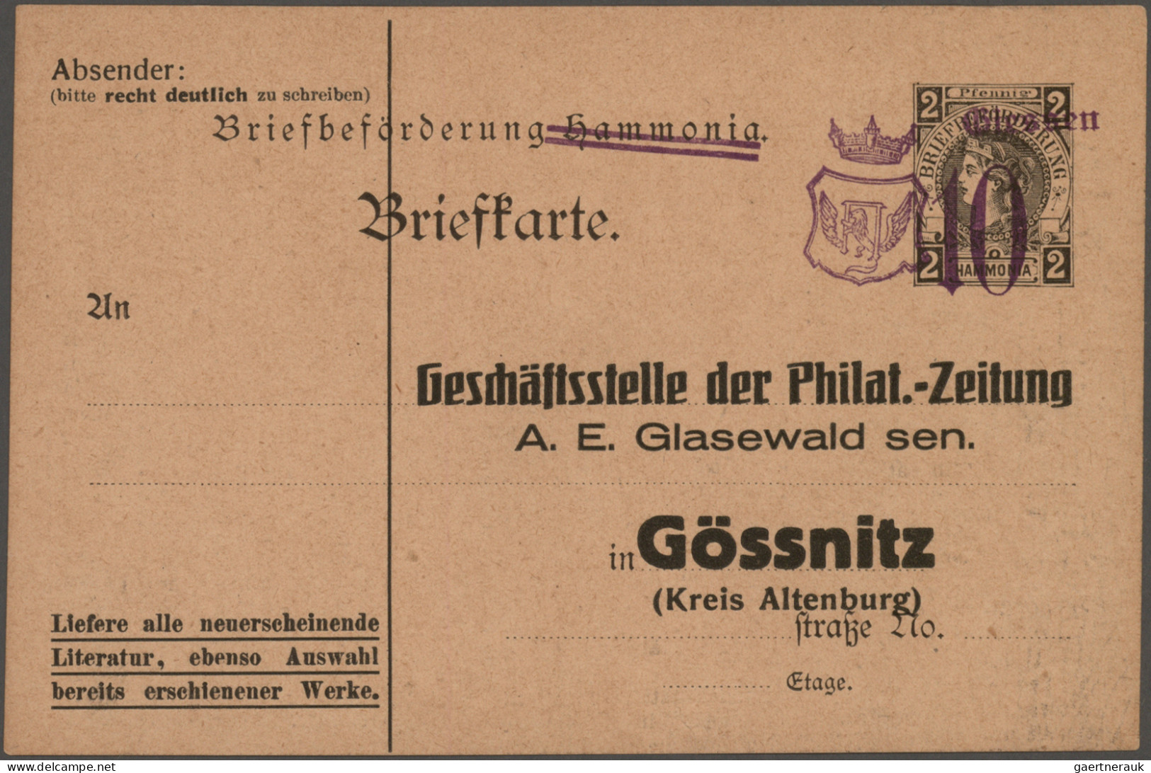 Deutsches Reich - Privatpost (Stadtpost): 1891/1900, HALLE, Lot mit 28 Privatpos