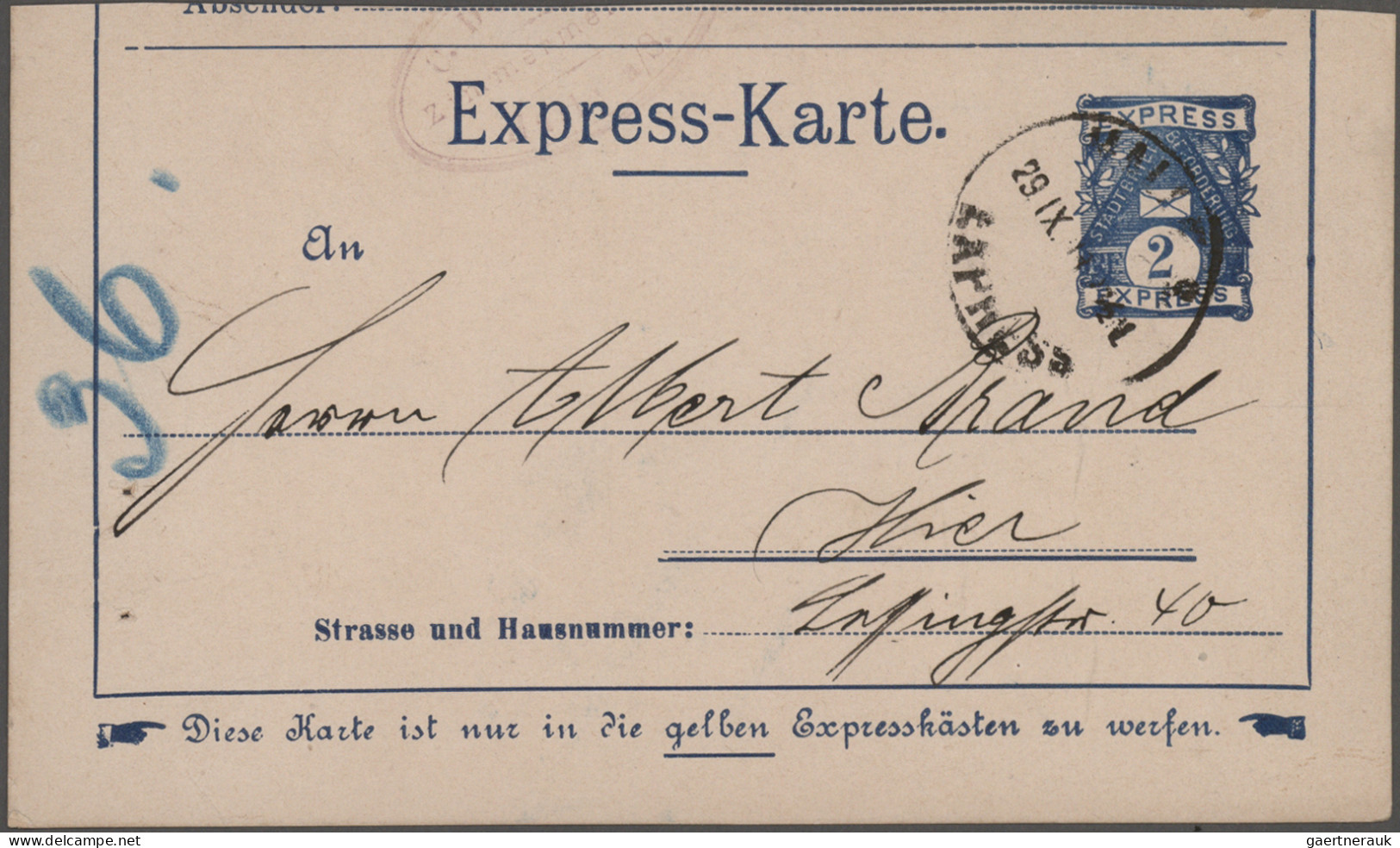 Deutsches Reich - Privatpost (Stadtpost): 1891/1900, HALLE, Lot mit 28 Privatpos