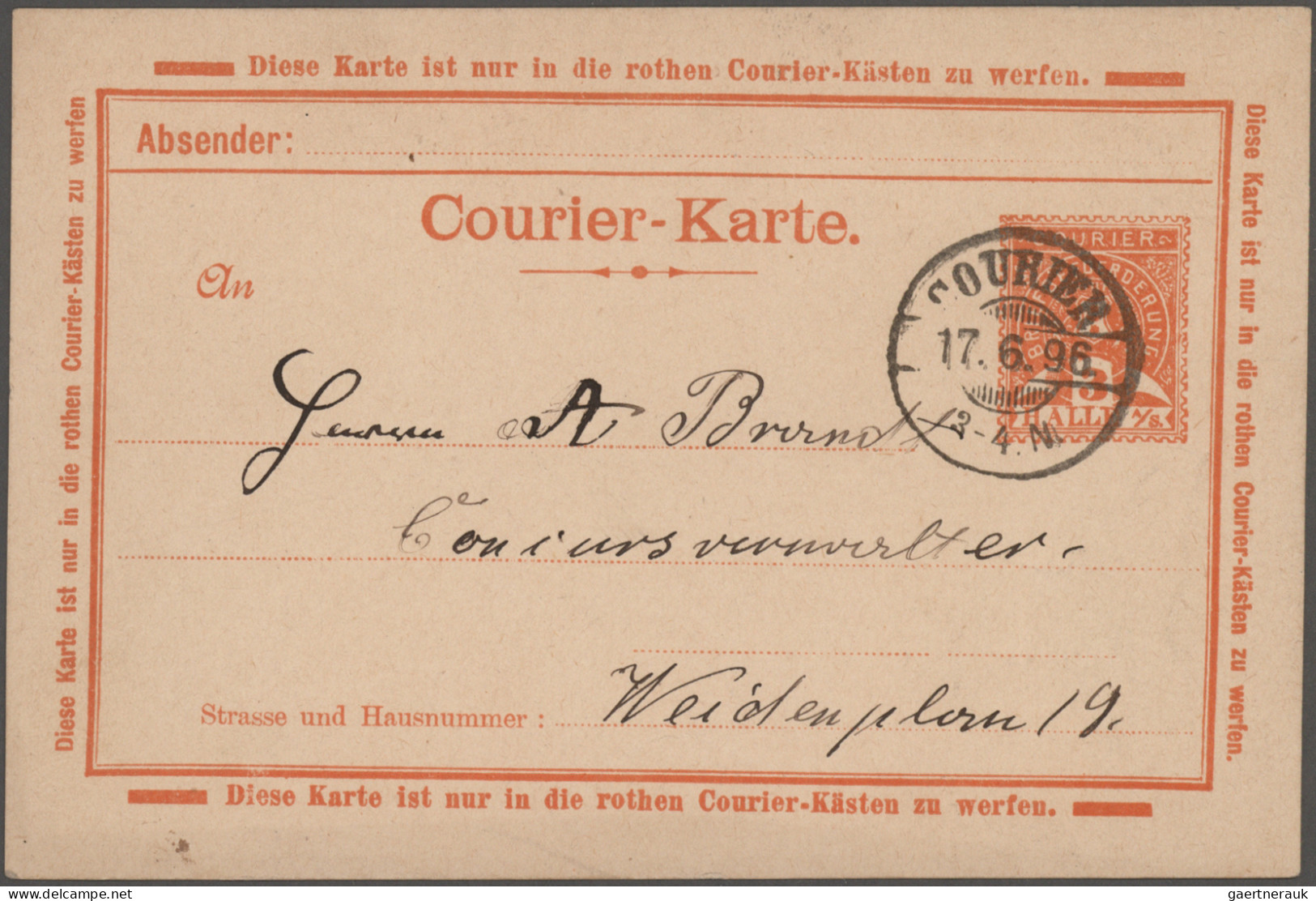 Deutsches Reich - Privatpost (Stadtpost): 1891/1900, HALLE, Lot mit 28 Privatpos