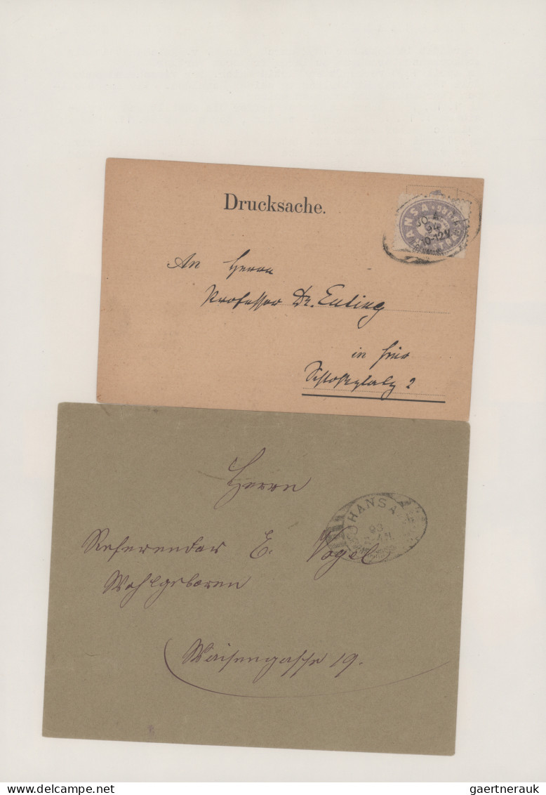 Deutsches Reich - Privatpost (Stadtpost): 1892/1898, STRASSBURG/Hansa, Saubere S - Private & Lokale Post