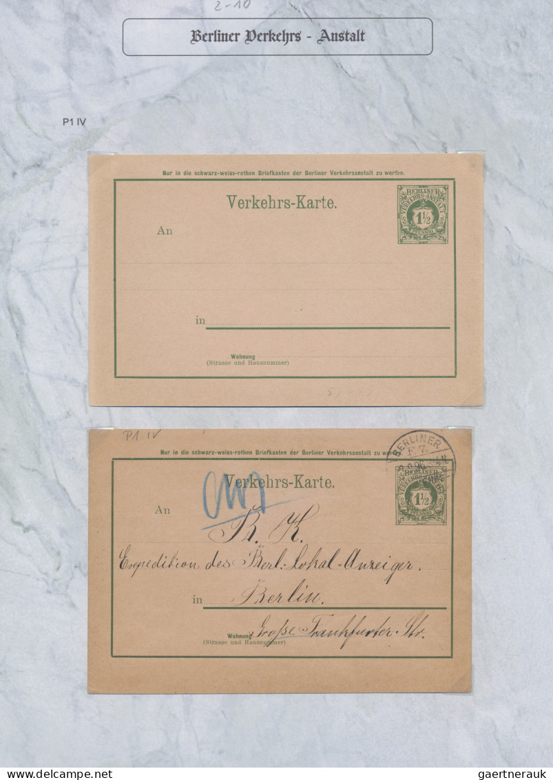 Deutsches Reich - Privatpost (Stadtpost): 1895/1897 "Berlin-Privatpost "H" Verke