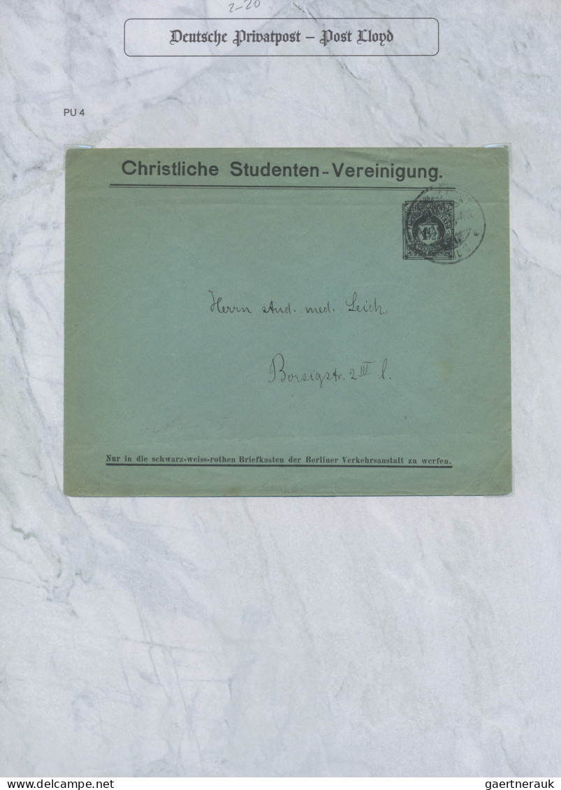 Deutsches Reich - Privatpost (Stadtpost): 1895/1897 "Berlin-Privatpost "H" Verke