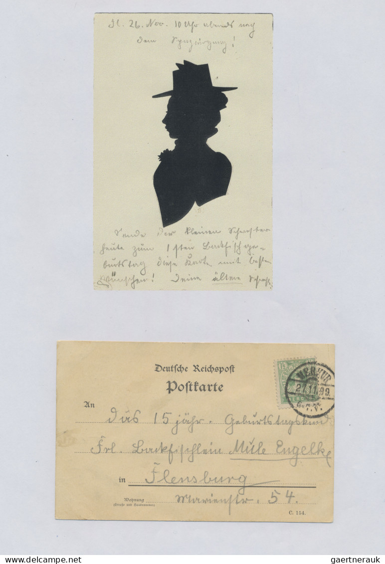 Deutsches Reich - Privatpost (Stadtpost): 1897/1900 "Flensburg - Privatpost Merk - Private & Local Mails