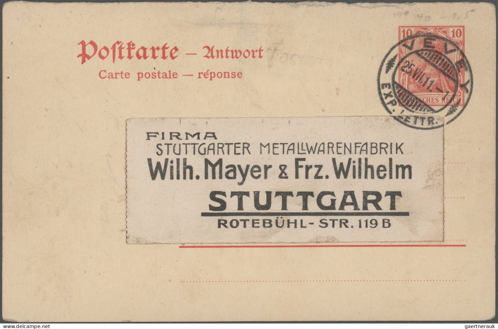 Deutsches Reich - Ganzsachen: 1870/1940er Jahre: Umfangreicher Posten Hunderter - Sonstige & Ohne Zuordnung