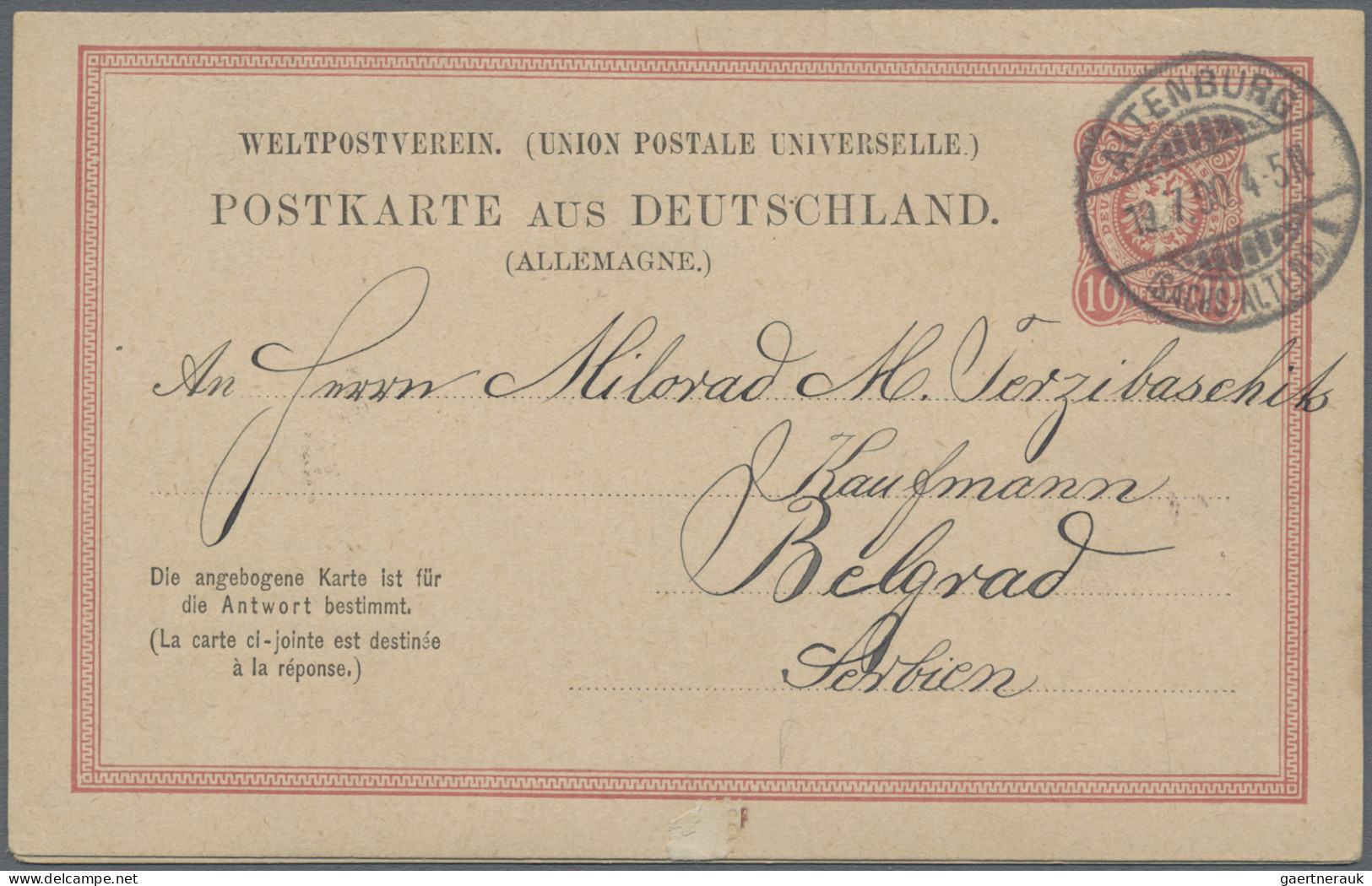 Deutsches Reich - Ganzsachen: 1872/1938, Partie Von Ca. 72 Ungebrauchten/gebrauc - Other & Unclassified