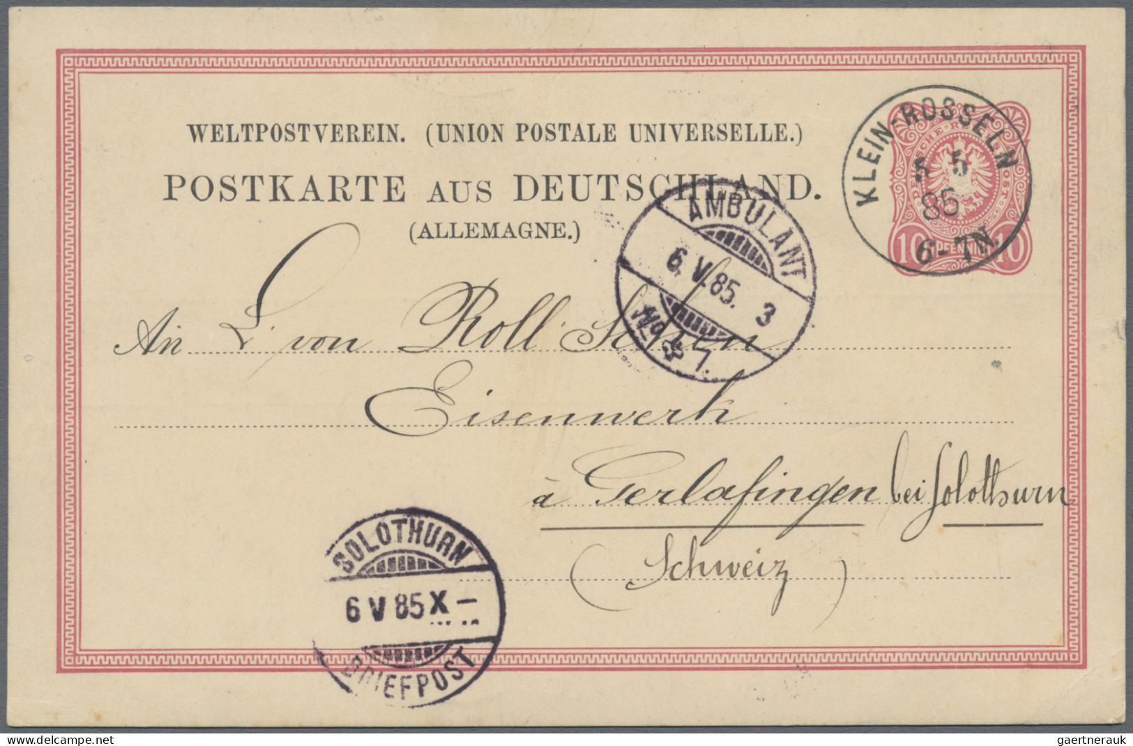 Deutsches Reich - Ganzsachen: 1872/1938, Partie Von Ca. 74 Ungebrauchten/gebrauc - Other & Unclassified