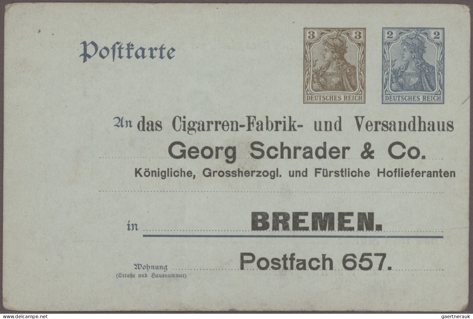 Deutsches Reich - Ganzsachen: 1873/1923, Partie Von Ca. 95 Meist Gebrauchten Gan - Sonstige & Ohne Zuordnung