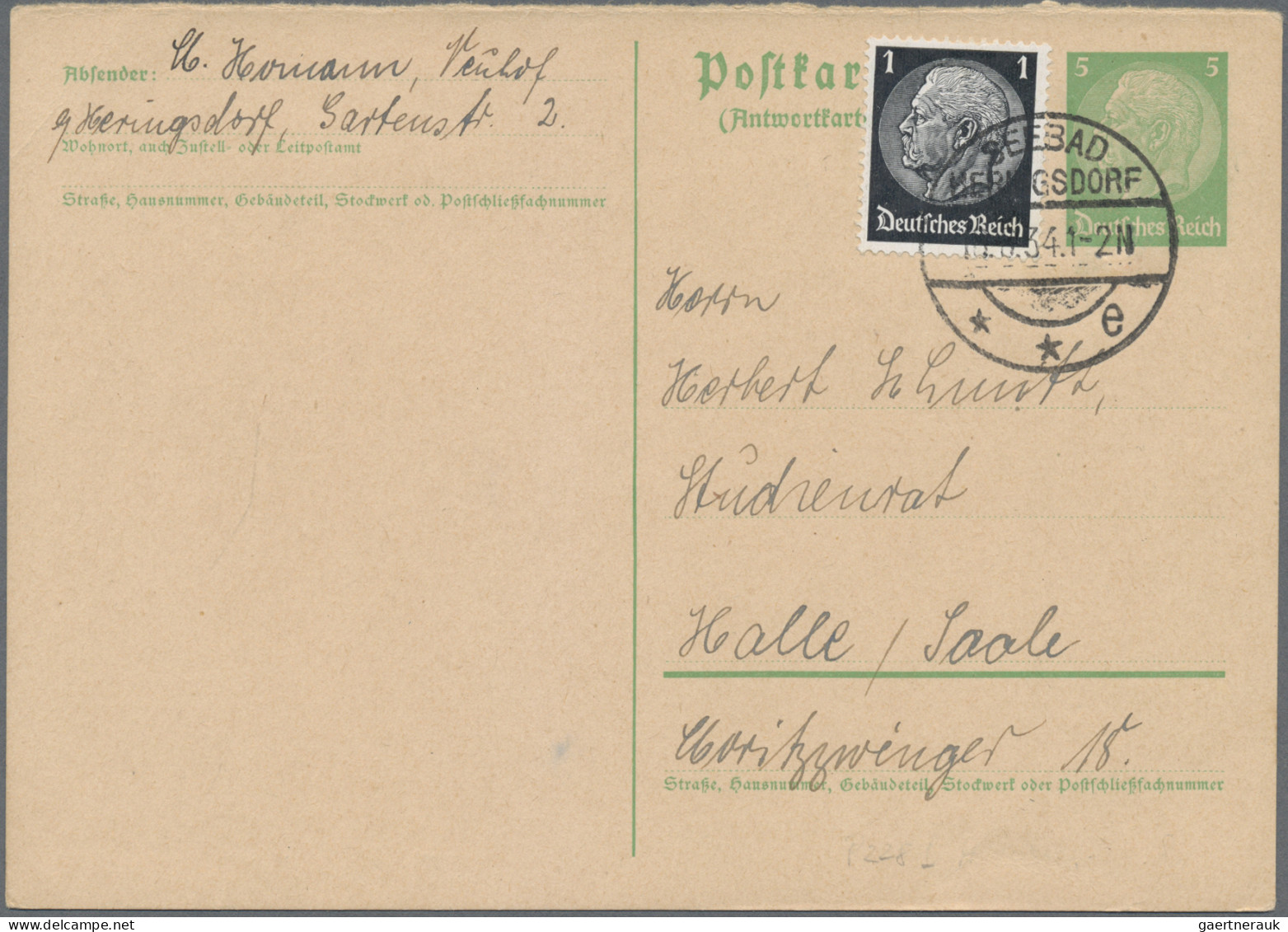 Deutsches Reich - Ganzsachen: 1886/1945, Nette Partie Von Ca. 125 Gebrauchten Ga - Sonstige & Ohne Zuordnung