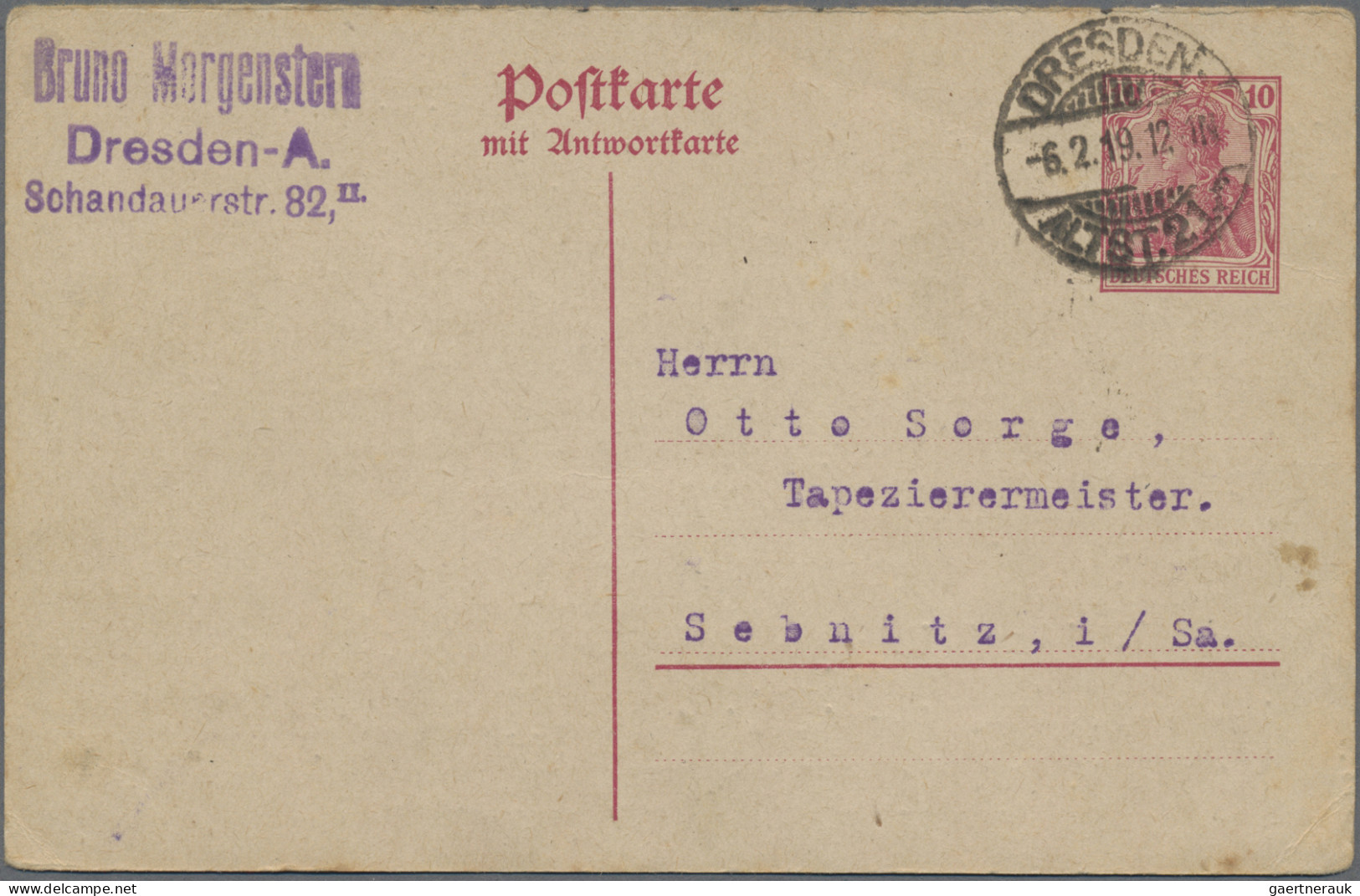 Deutsches Reich - Ganzsachen: 1890/1921 (ca.), Partie Von über 600 Fast Nur Gebr - Andere & Zonder Classificatie