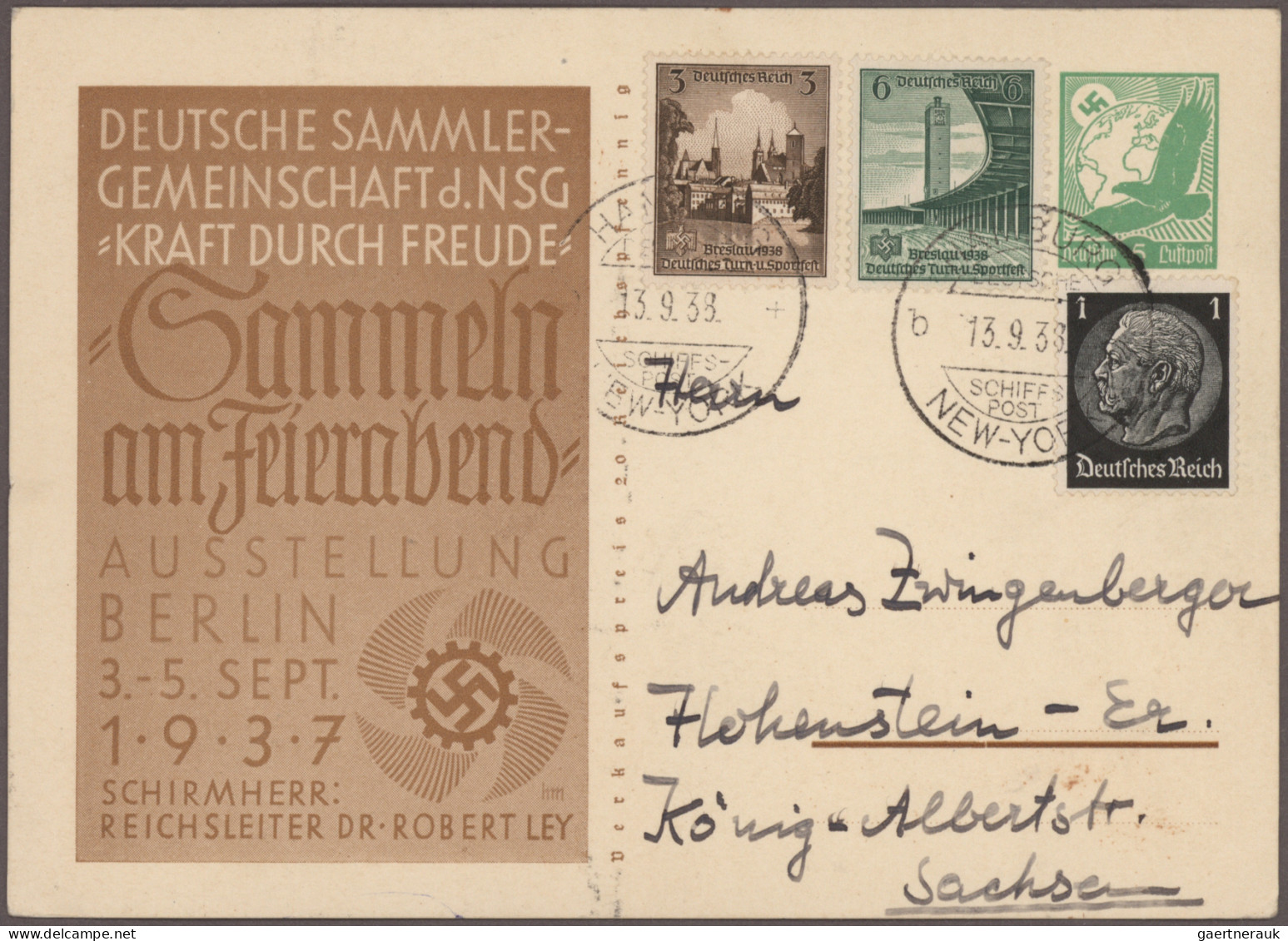 Deutsches Reich - Ganzsachen: 1933/1944, Partie von ca. 95 ungebrauchten/gebrauc