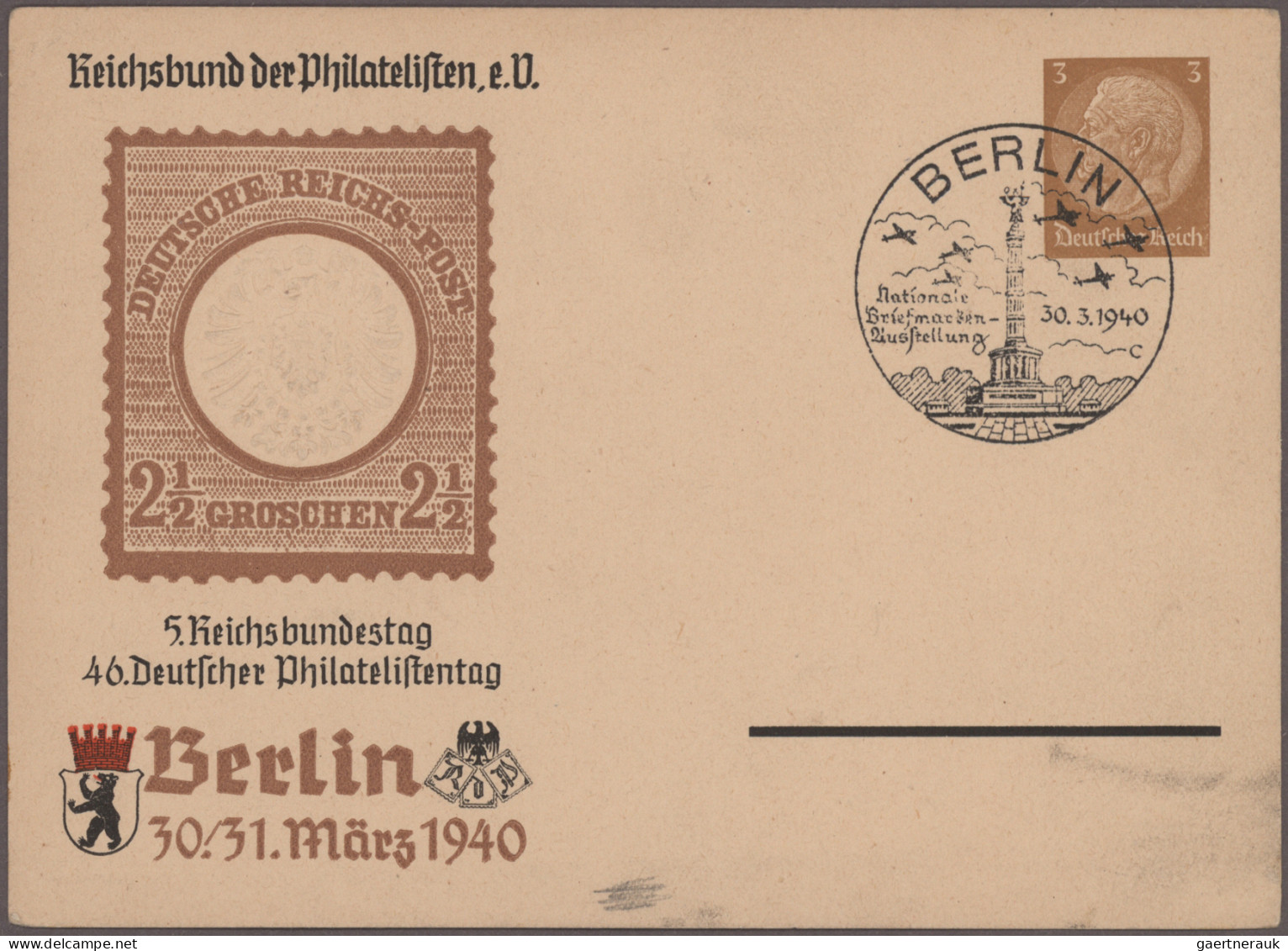 Deutsches Reich - Ganzsachen: 1933/1944, Partie Von Ca. 95 Ungebrauchten/gebrauc - Andere & Zonder Classificatie