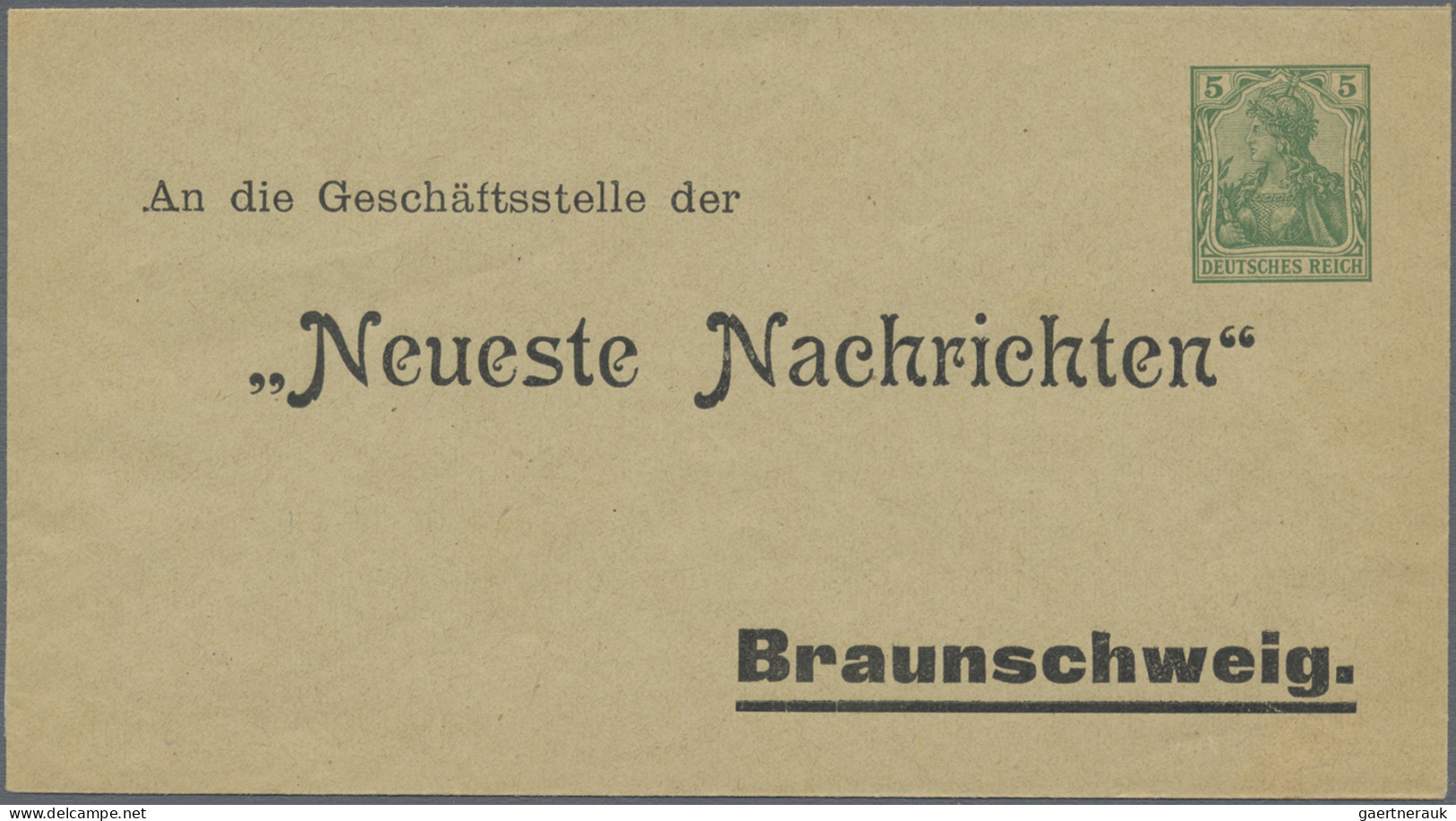 Deutsches Reich - Privatganzsachen: 1900/1914 (ca.), Germania, Sammlung Von 75 P - Other & Unclassified