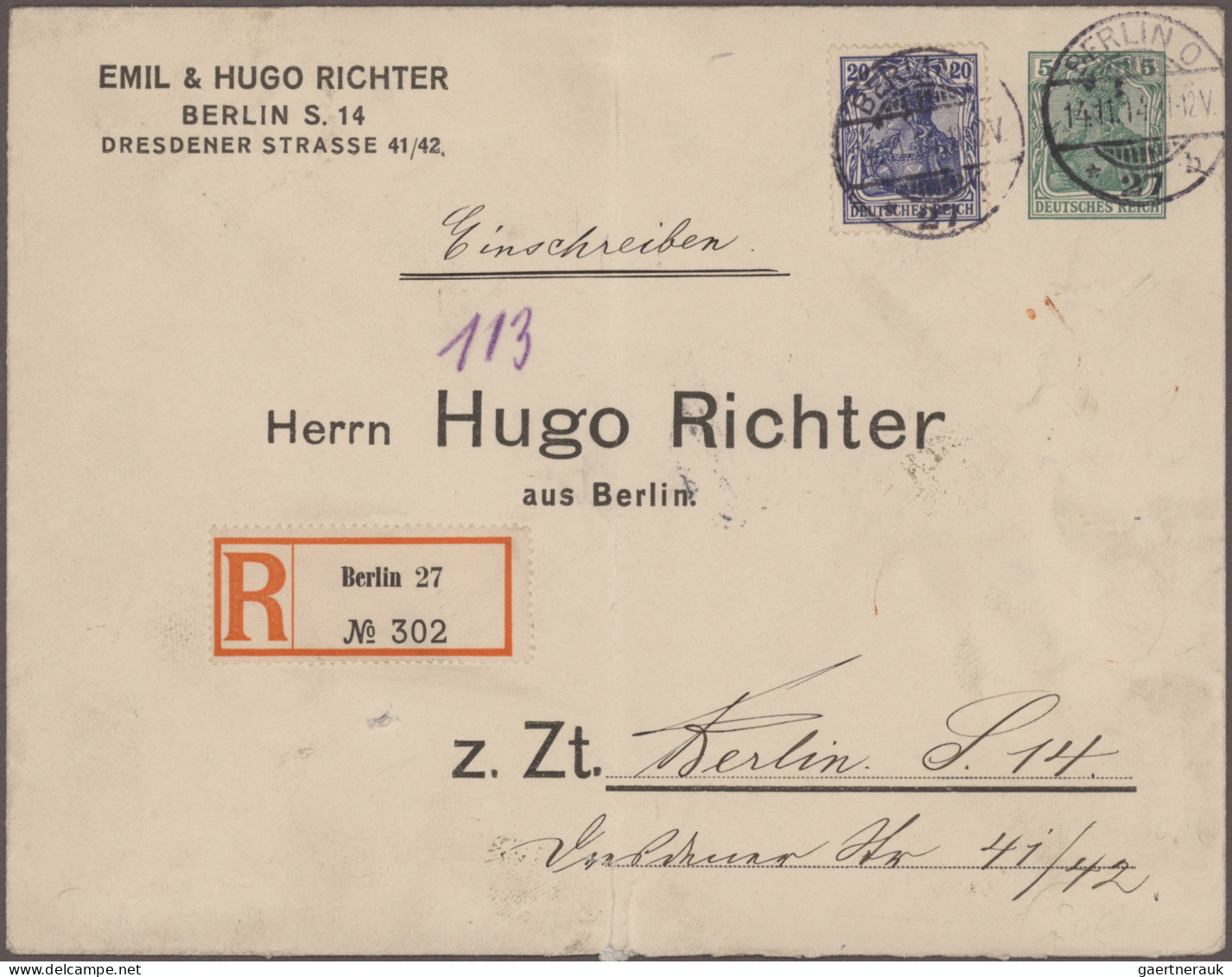 Deutsches Reich - Privatganzsachen: 1900/1916 (ca.), Germania, Sammlung von 89 P