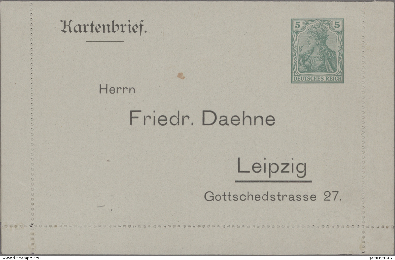 Deutsches Reich - Privatganzsachen: 1906/1920 (ca.), Partie Von 15 Privat-Karten - Other & Unclassified