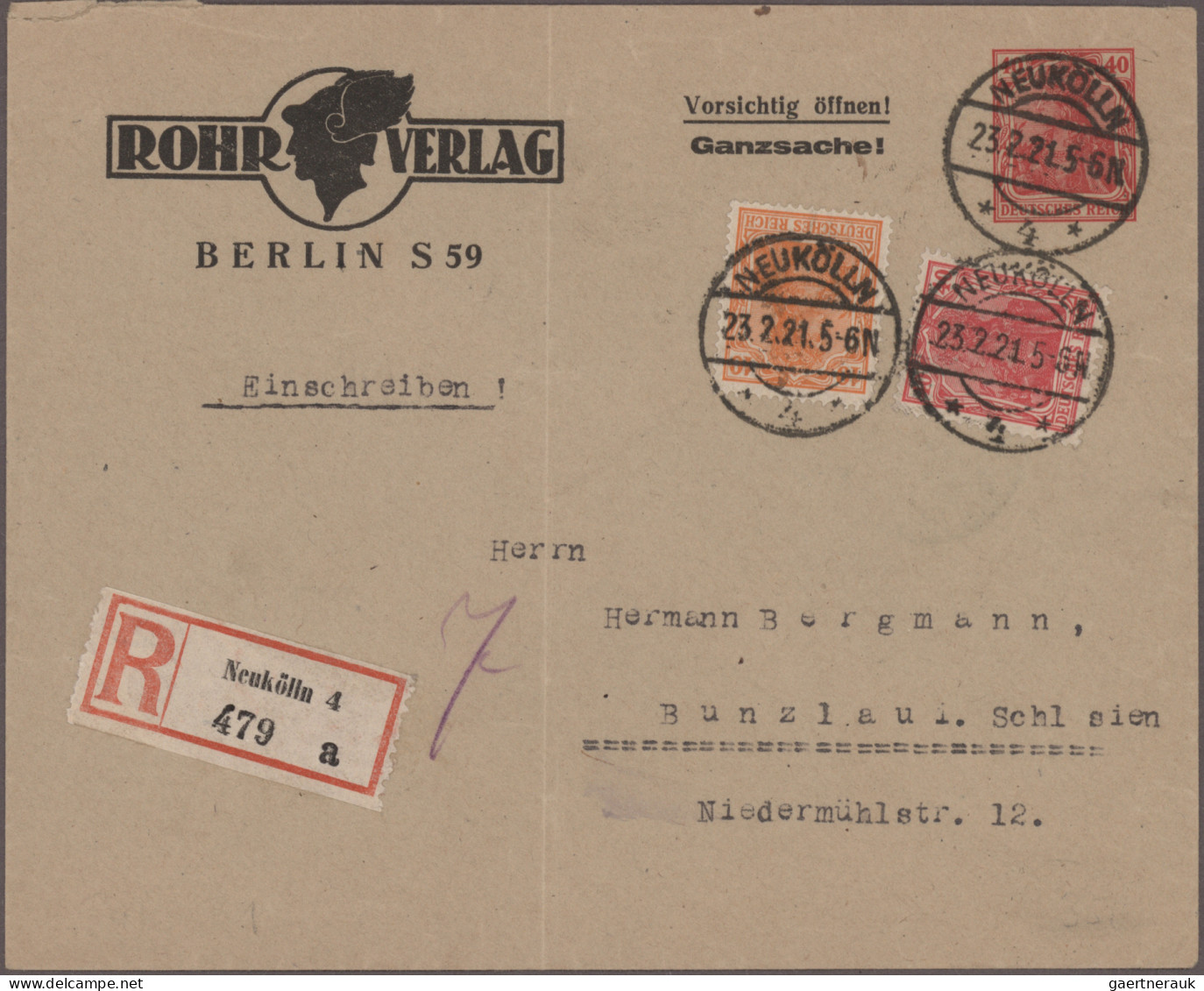 Deutsches Reich - Privatganzsachen: 1916/1923, Germania/Infla, Sammlung Von 83 P - Altri & Non Classificati