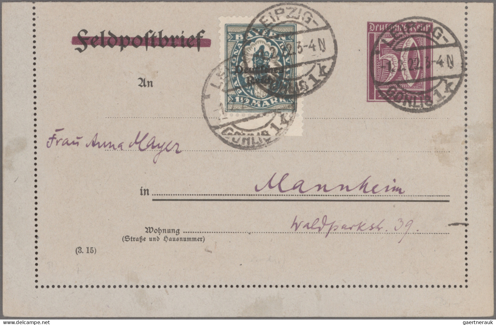 Deutsches Reich - Privatganzsachen: 1920/1923, Saubere Sammlung Von 62 PRIVAT-KA - Autres & Non Classés