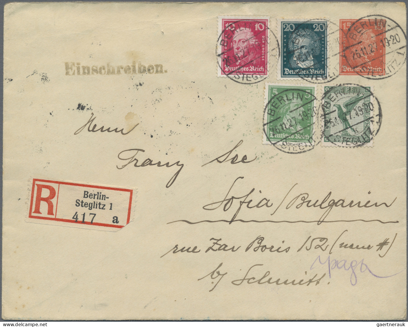 Deutsches Reich - Privatganzsachen: 1925/1932, Weimar, Sammlung von 87 Privat-Ga