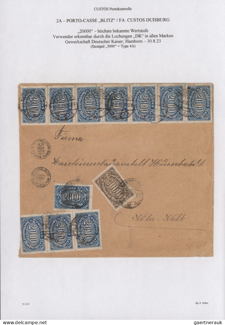 Deutsches Reich - Stempel: 1910/1935, Außergewöhnliche Spezial-Sammlung Der CUST - Maschinenstempel (EMA)