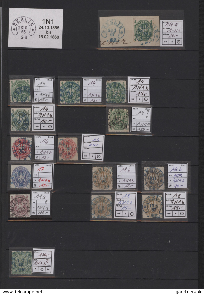 Deutsches Reich - Hufeisenstempel: 1865/1885, Umfassende Sammlung Von Ca. 2.170 - Franking Machines (EMA)