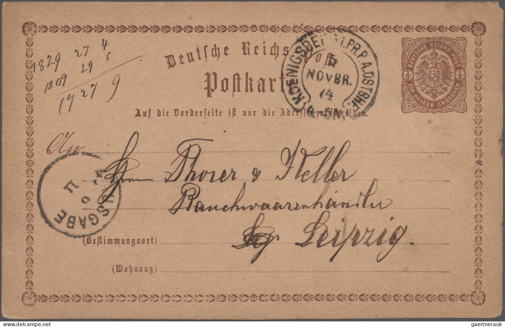 Deutsches Reich - Hufeisenstempel: 1866/1882, Sammlung von ca. 566 Briefen und K