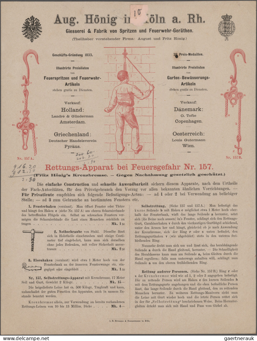 Deutsches Reich - Besonderheiten: 1870/1900 (ca.), Bestand von ca. 700 Briefböge