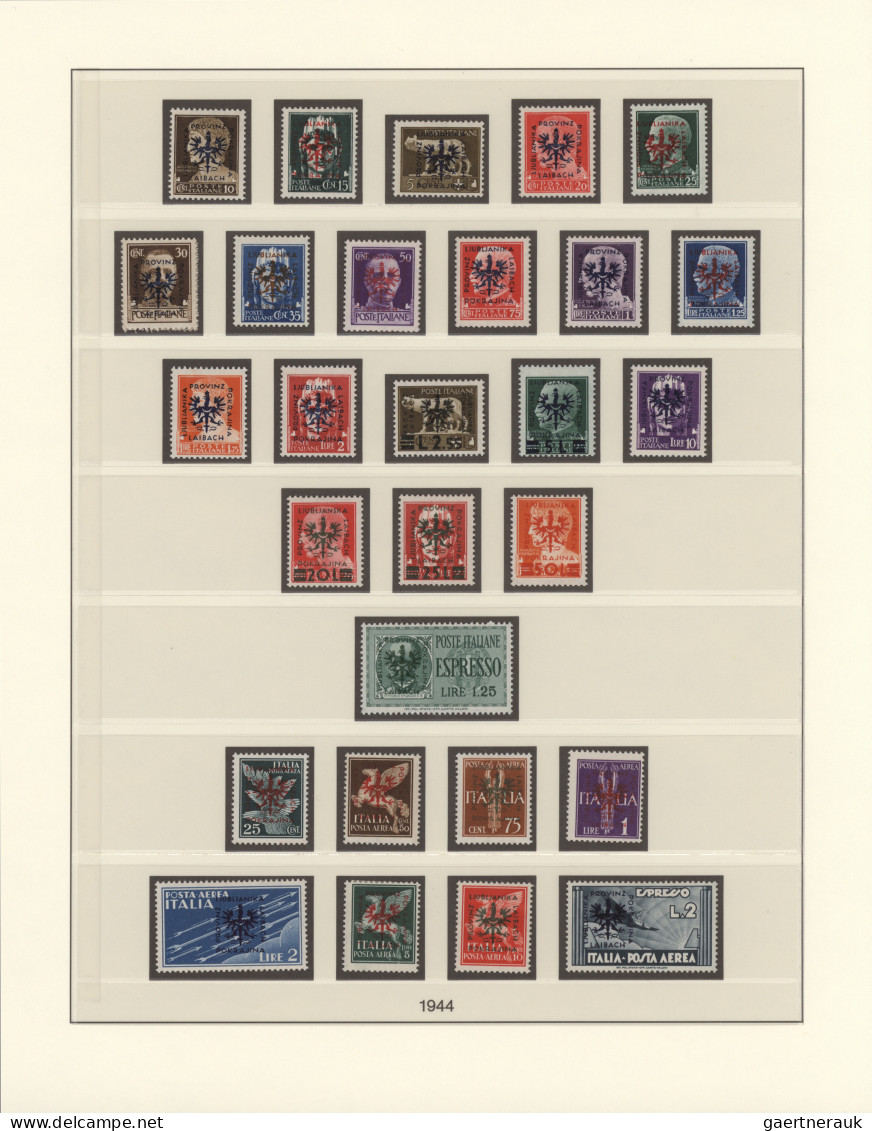 Deutsches Reich - Nebengebiete: 1914/1945, Umfangreiche Sammlung In Zwei Lindner - Collections