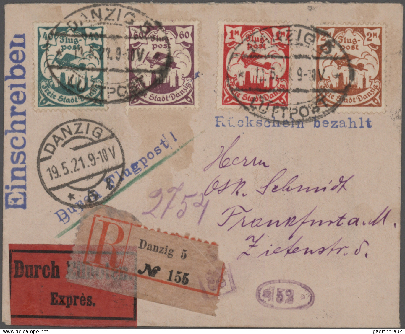 Deutsches Reich - Nebengebiete: 1916/1939, Partie Von 28 Briefen Und Karten, Dab - Collections