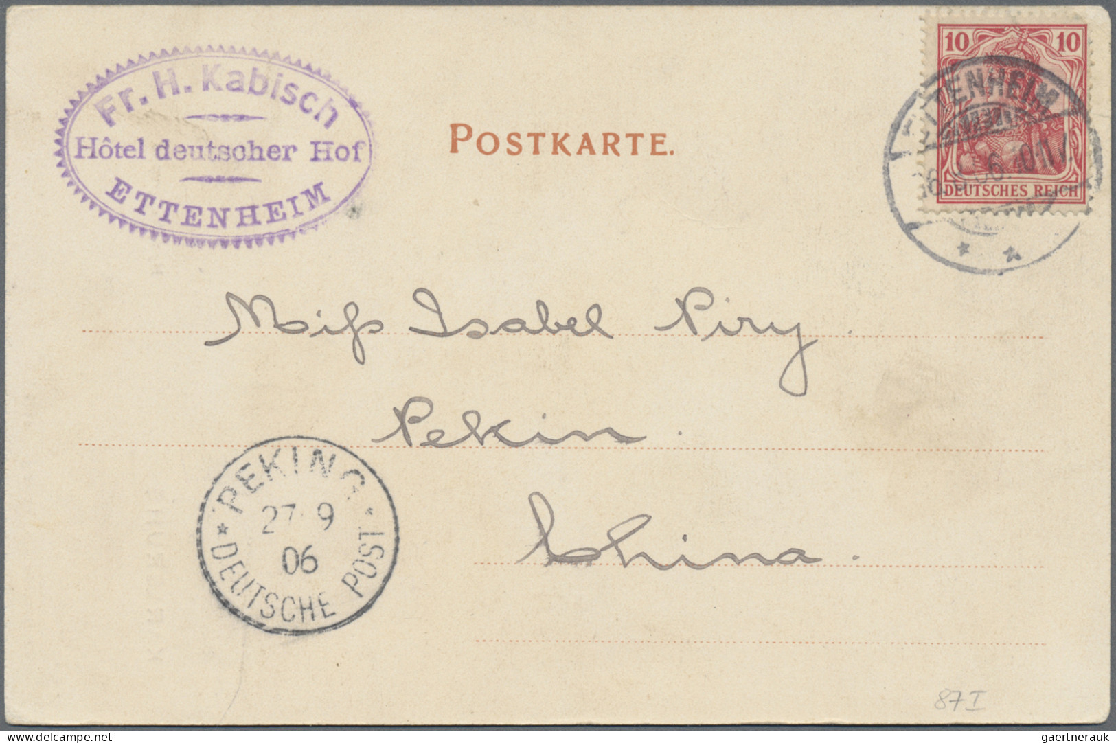 Deutsche Post In China: 1900/1913, Frankierte Karten Ab Tientsin (8), Peking (4, - China (kantoren)