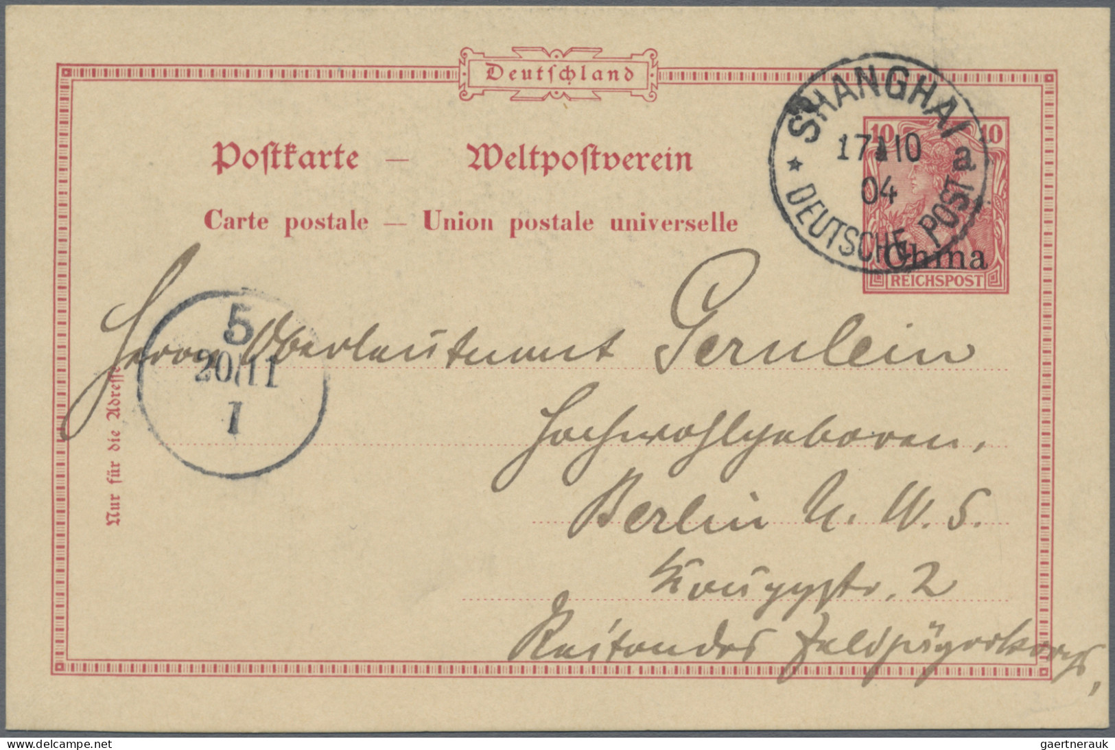 Deutsche Post In China - Ganzsachen: 1899/1914, Saubere Partie Von 18 Gebrauchte - China (oficinas)