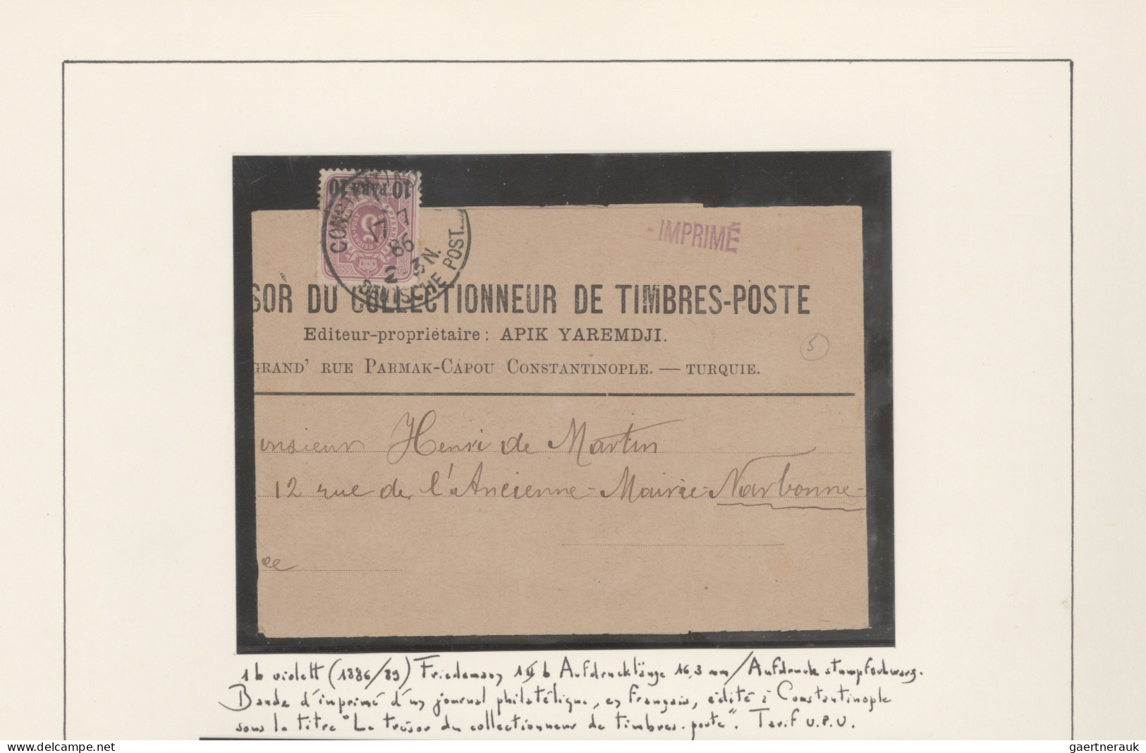 Deutsche Post In Der Türkei: 1870/1913 (ca), Ganz Außergewöhnliche Sammlung Im R - Turquie (bureaux)