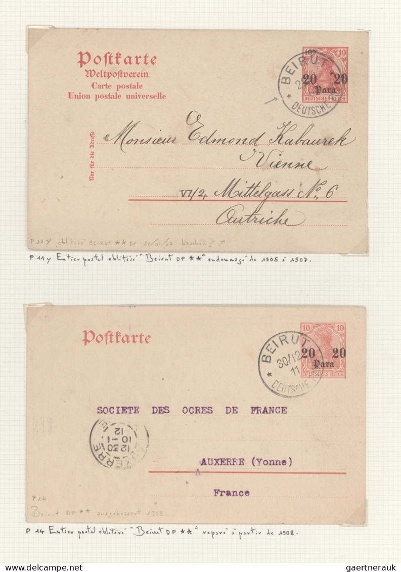 Deutsche Post in der Türkei: 1870/1913 (ca), ganz außergewöhnliche Sammlung im R