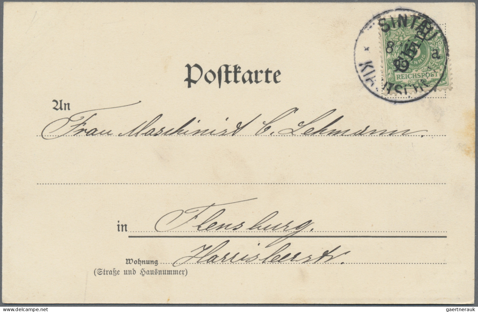 Deutsche Kolonien - Kiautschou: 1899/1913, Frankierte Karten (6): Dabei Kolorier - Kiaochow