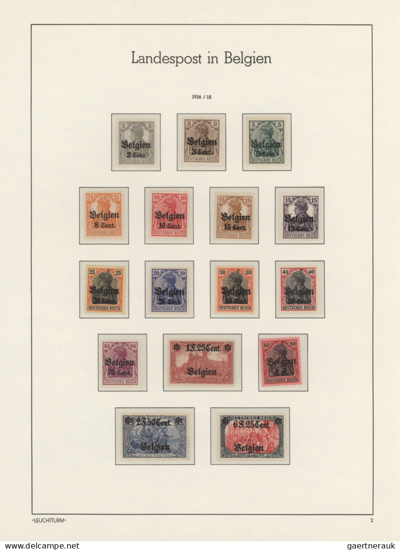 Deutsche Besetzung I. WK: 1914/1918, Zumeist Postfrische Sammlung Der Besetzungs - Besetzungen 1914-18