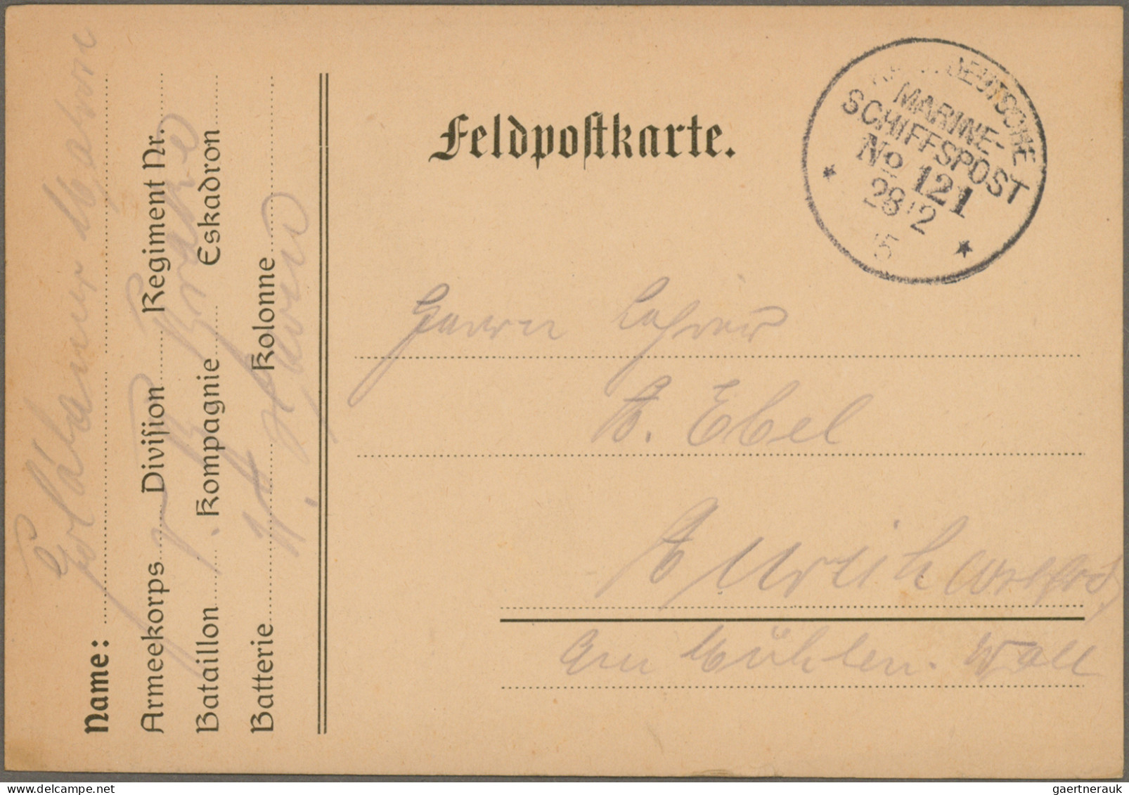 Feldpost 1. Weltkrieg: 1914/1920, Vielseitige Partie Von Ca. 205 Briefen Und Kar - Sonstige