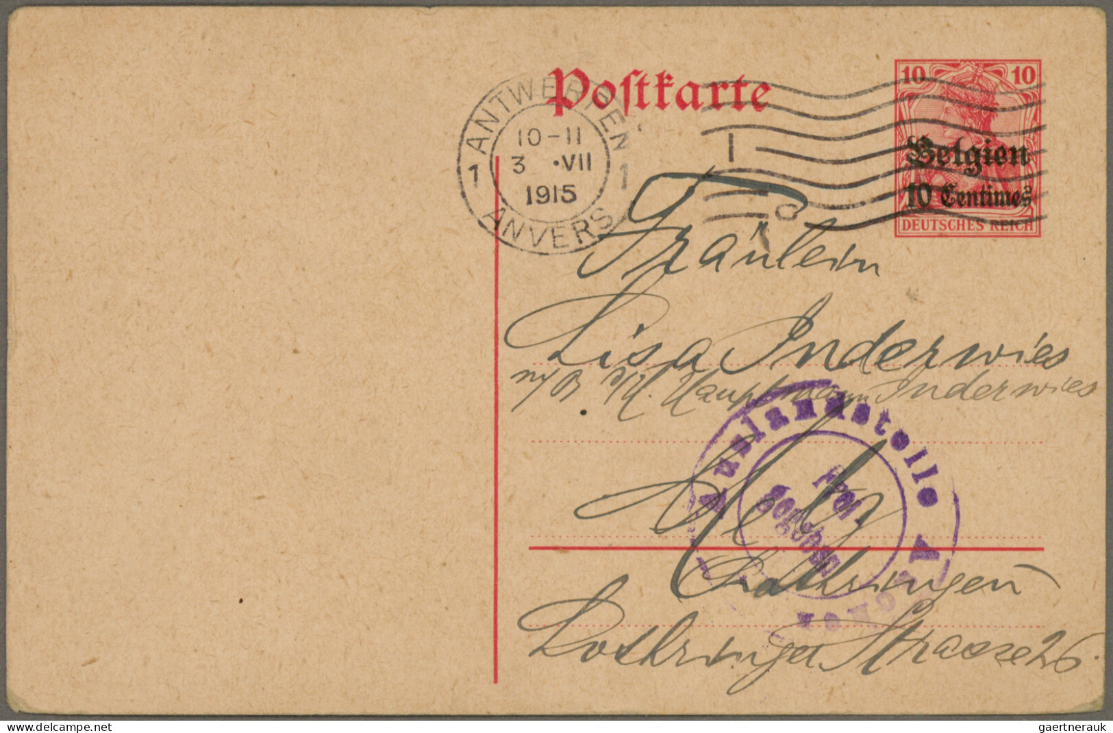 Feldpost 1. Weltkrieg: 1915/1945, Feldpost + Zensurpost, Vielseitige Partie Von - Sonstige