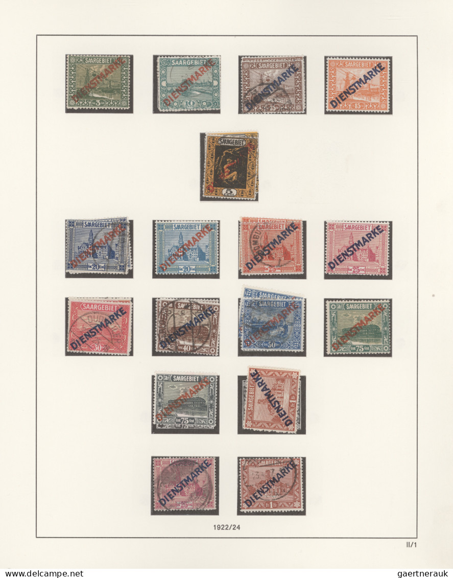 Deutsche Abstimmungsgebiete: Saargebiet: Schöne Sammlung In Allen Erhaltungen Mi - Used Stamps