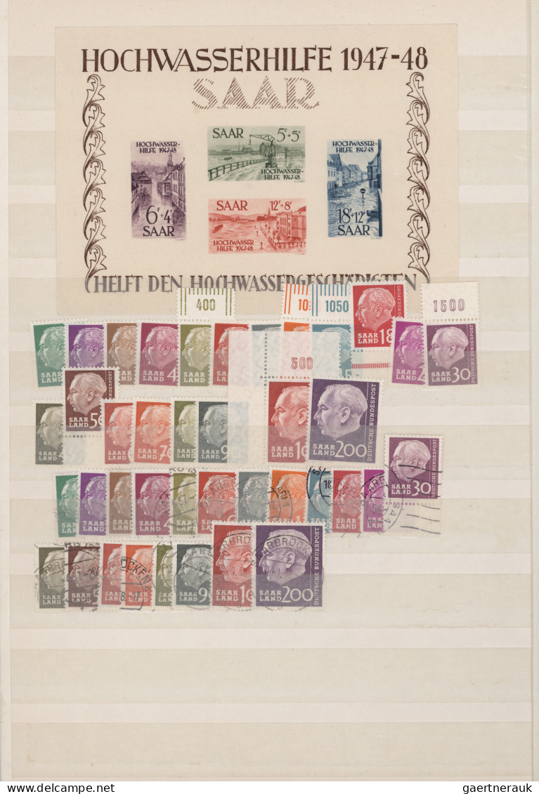 Deutsche Abstimmungsgebiete: Saargebiet: 1920/1957, Alt- Und Neusaar, Vielseitig - Used Stamps