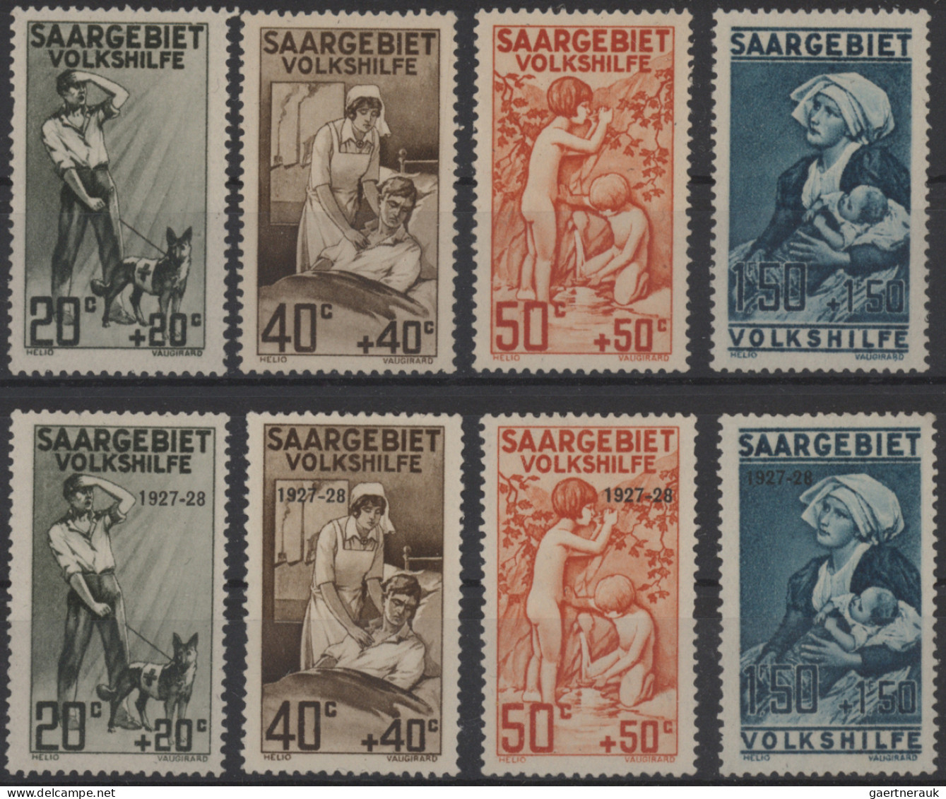 Deutsche Abstimmungsgebiete: Saargebiet: 1920/1959, Saargebiet Und Saarland In B - Oblitérés